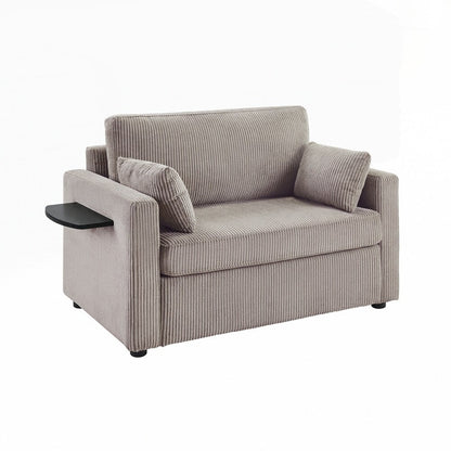 Divano letto a due posti con materasso pieghevole, tasca portaoggetti e due porte USB - 2 posti