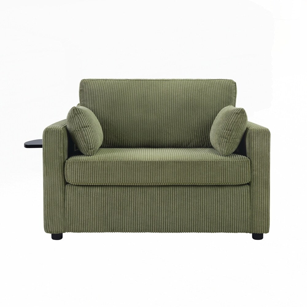 Divano letto a due posti con materasso pieghevole, tasca portaoggetti e due porte USB - 2 posti