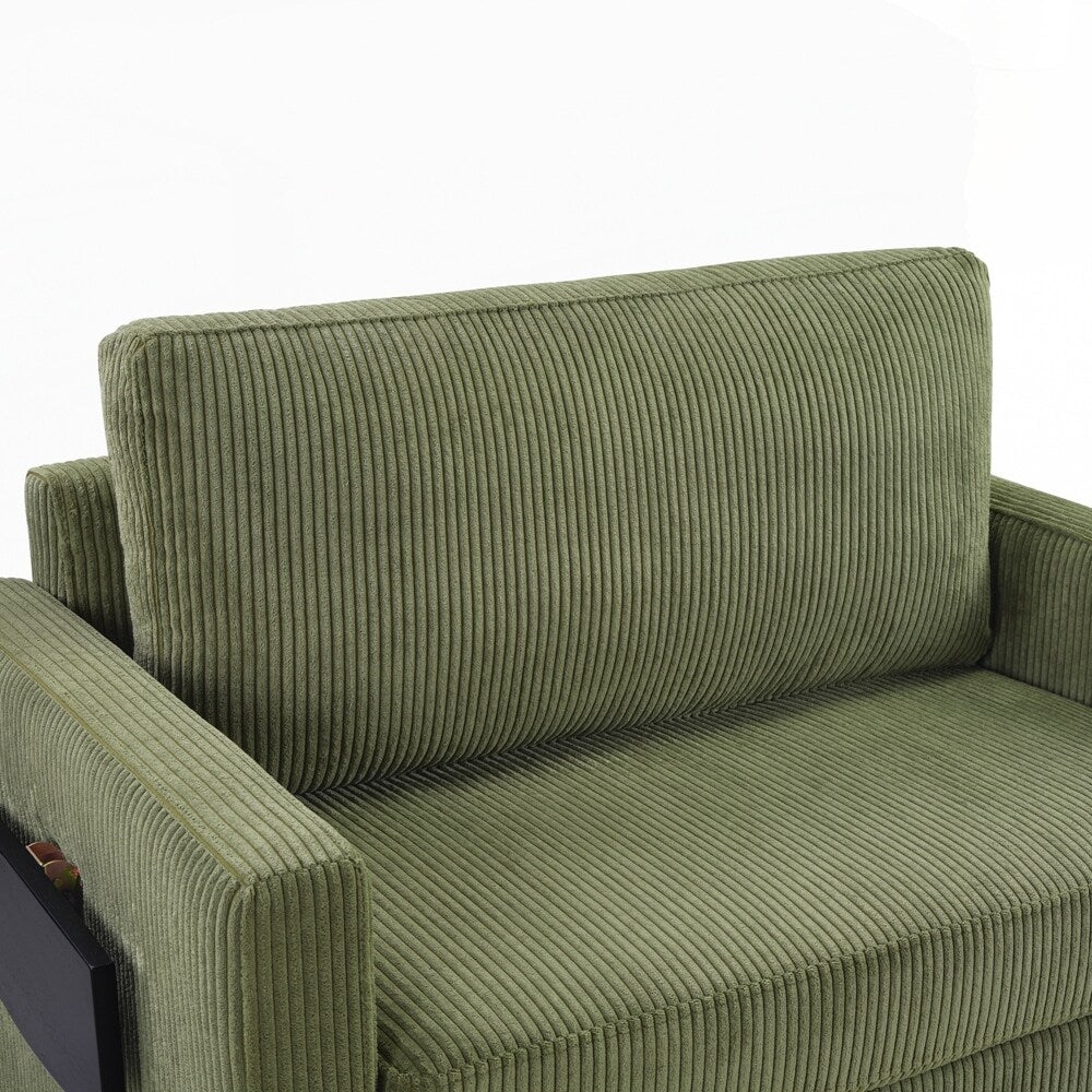 Divano letto a due posti con materasso pieghevole, tasca portaoggetti e due porte USB - 2 posti