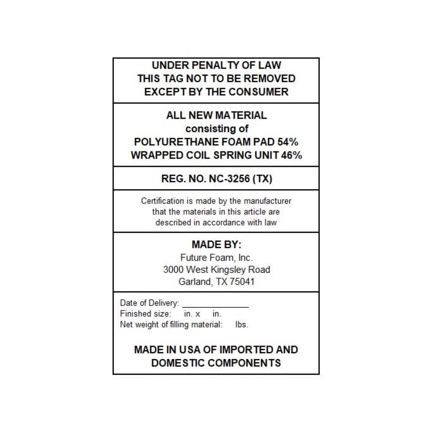 Materasso ibrido Slumber Solutions da 10 pollici