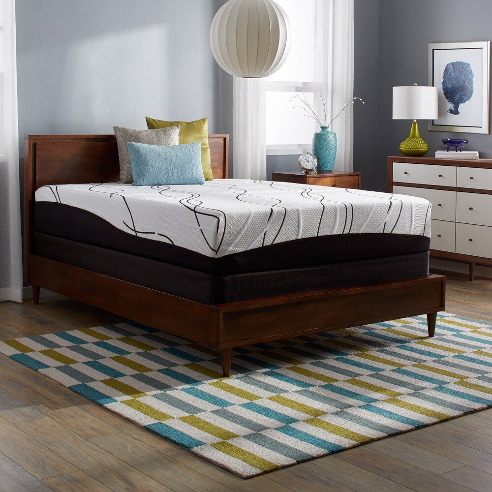 Set di materassi ibridi in memory foam gel king-size da 12 pollici Slumber Solutions