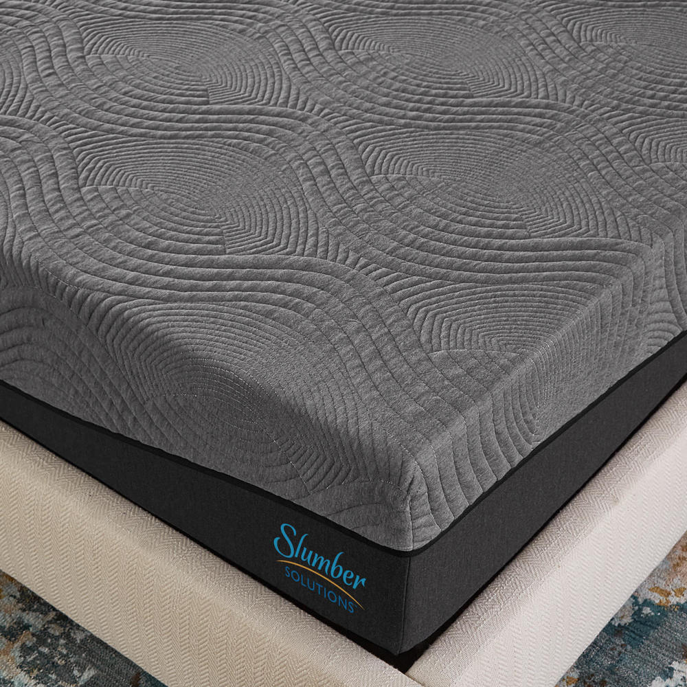 Materasso in memory foam color carbone attivo Slumber Solutions da 14 pollici