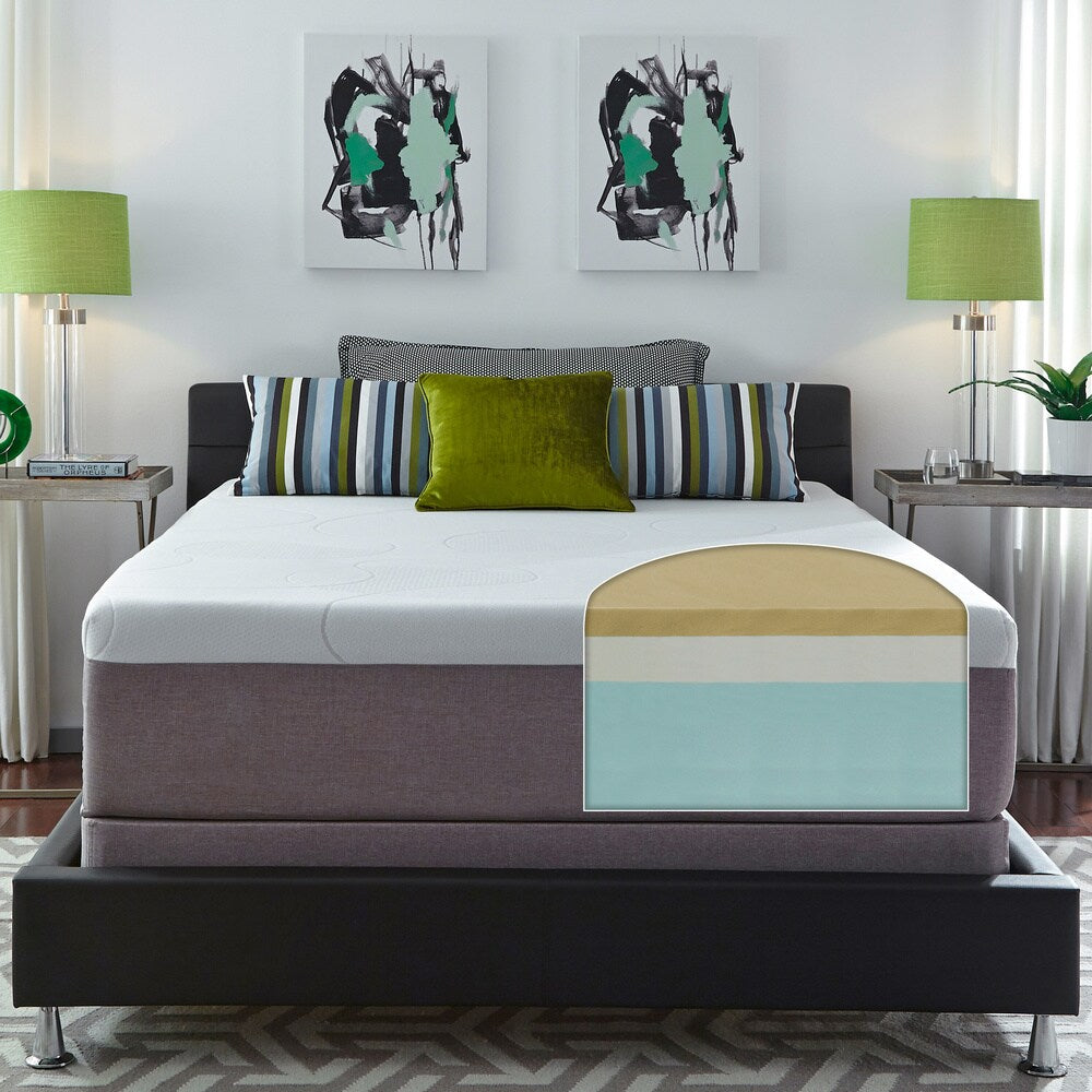 Slumber Solutions Scegli il tuo comfort - Set di materassi in memory foam da 14 pollici per letto singolo