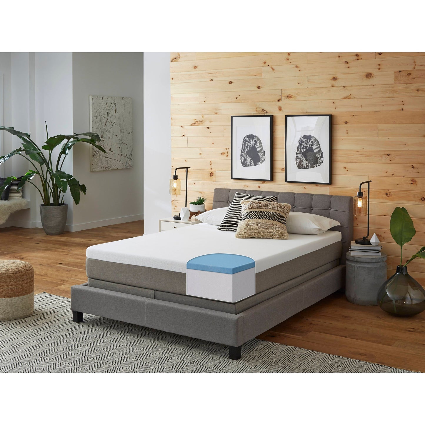 Set di materassi in memory foam gel Slumber Solutions Essentials da 10 pollici