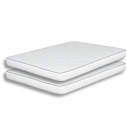 Set di 2 materassi singoli Sly da 6 pollici, nucleo in schiuma di poliuretano di media grandezza