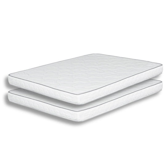 Set di 2 materassi singoli Sly da 6 pollici, nucleo in schiuma di poliuretano di media grandezza