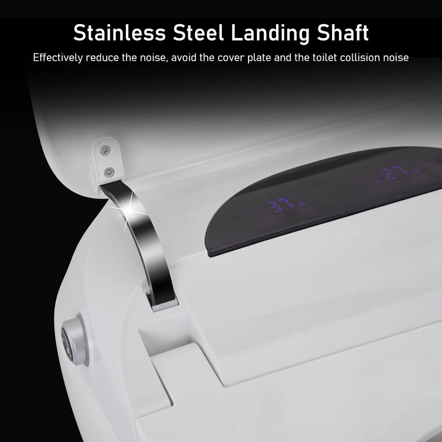 WC intelligente, WC bidet monoblocco per bagni, WC moderno allungato con acqua calda, doppio scarico automatico, funzionamento con sensore a pedale