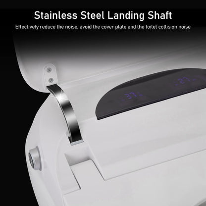 WC intelligente, WC bidet monoblocco per bagni, WC moderno allungato con acqua calda, doppio scarico automatico, funzionamento con sensore a pedale