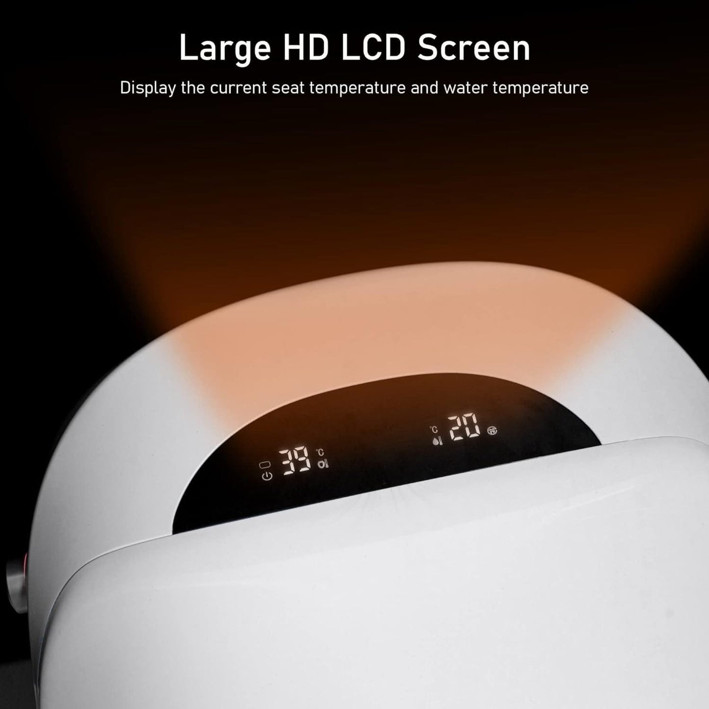 WC intelligente, WC bidet monoblocco per bagni, WC moderno allungato con acqua calda, doppio scarico automatico, funzionamento con sensore a pedale