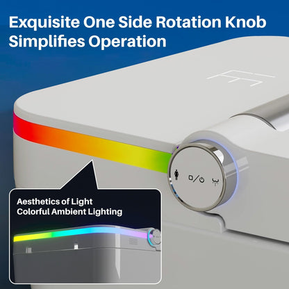 WC intelligente, WC bidet monoblocco per bagni, WC moderno allungato con acqua calda, doppio scarico automatico, funzionamento con sensore a pedale