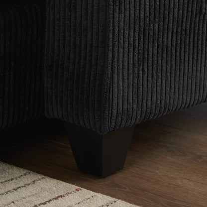 Divano letto in velluto a coste con porte USB