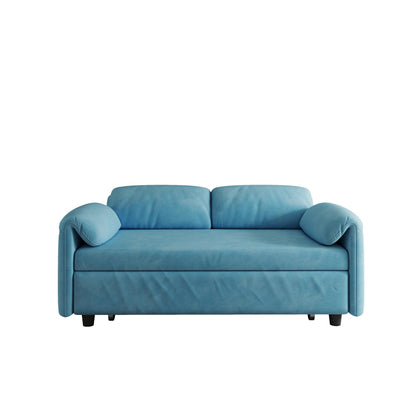 Vetrina divani: divano letto 54 Velvet Blue - Un gioiello da soggiorno a doppio uso con opzione letto retrattile