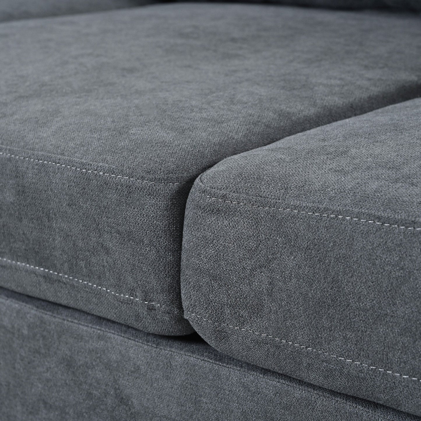 Divano con cuscini di schienale e seduta rimovibili e 2 cuscini