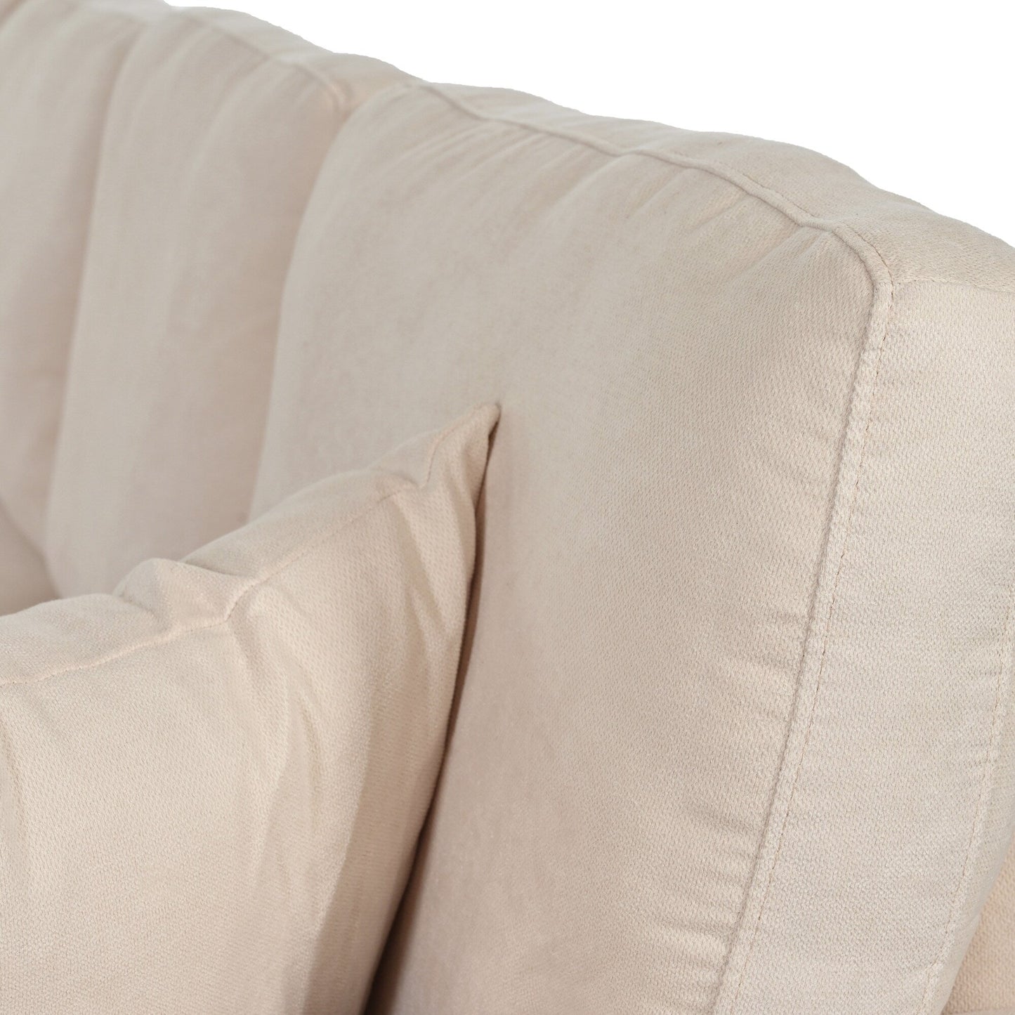 Divano con cuscini di schienale e seduta rimovibili e 2 cuscini