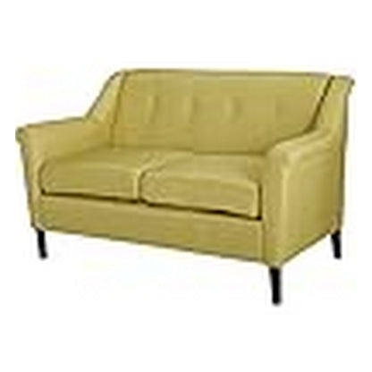 Divano, braccioli svasati, 62 pollici, 2 posti, verde chiaro, legno massello