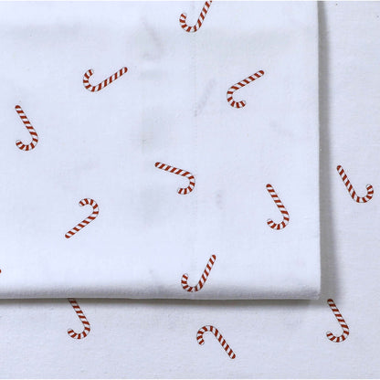 Set di lenzuola con tasche extra profonde stampate in morbida flanella di cotone da 170 g/m²