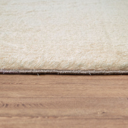 Tappeto morbido lavabile con retro antiscivolo in tinta unita