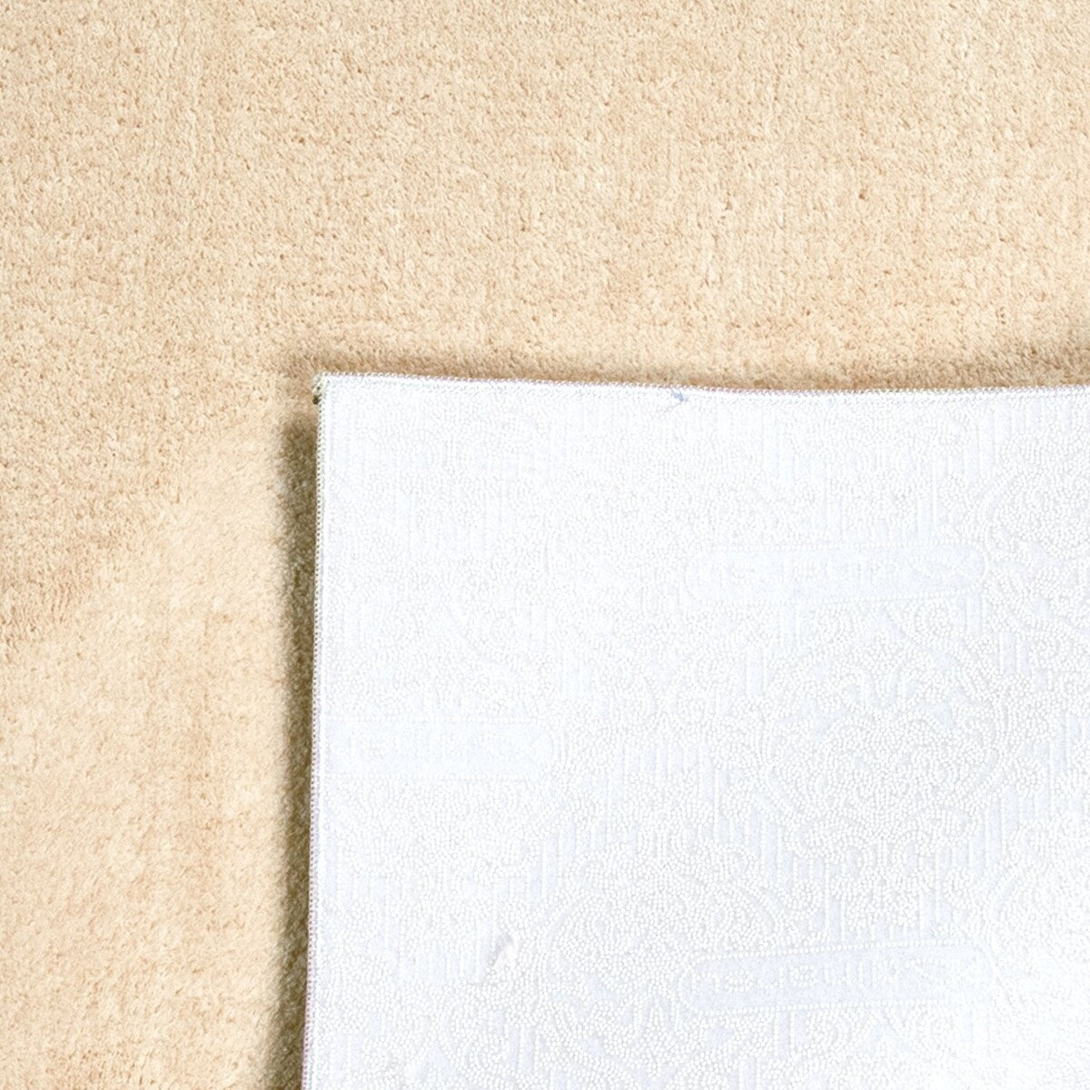 Tappeto morbido lavabile con retro antiscivolo in tinta unita