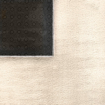 Tappeto morbido lavabile con retro antiscivolo in tinta unita