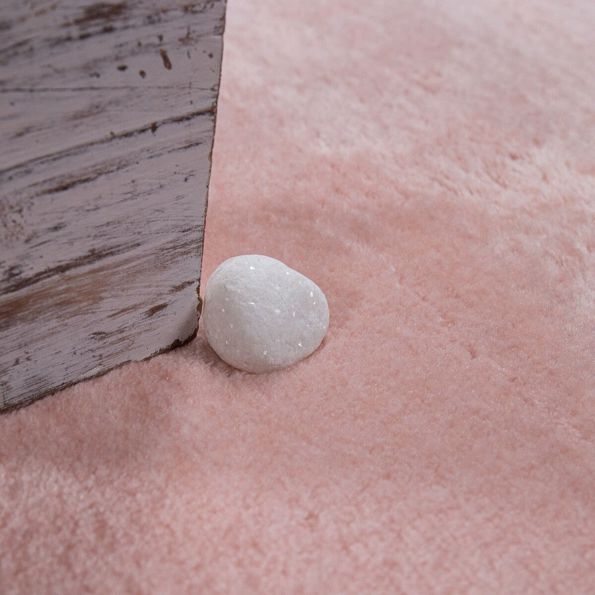 Tappeto morbido lavabile con retro antiscivolo in tinta unita