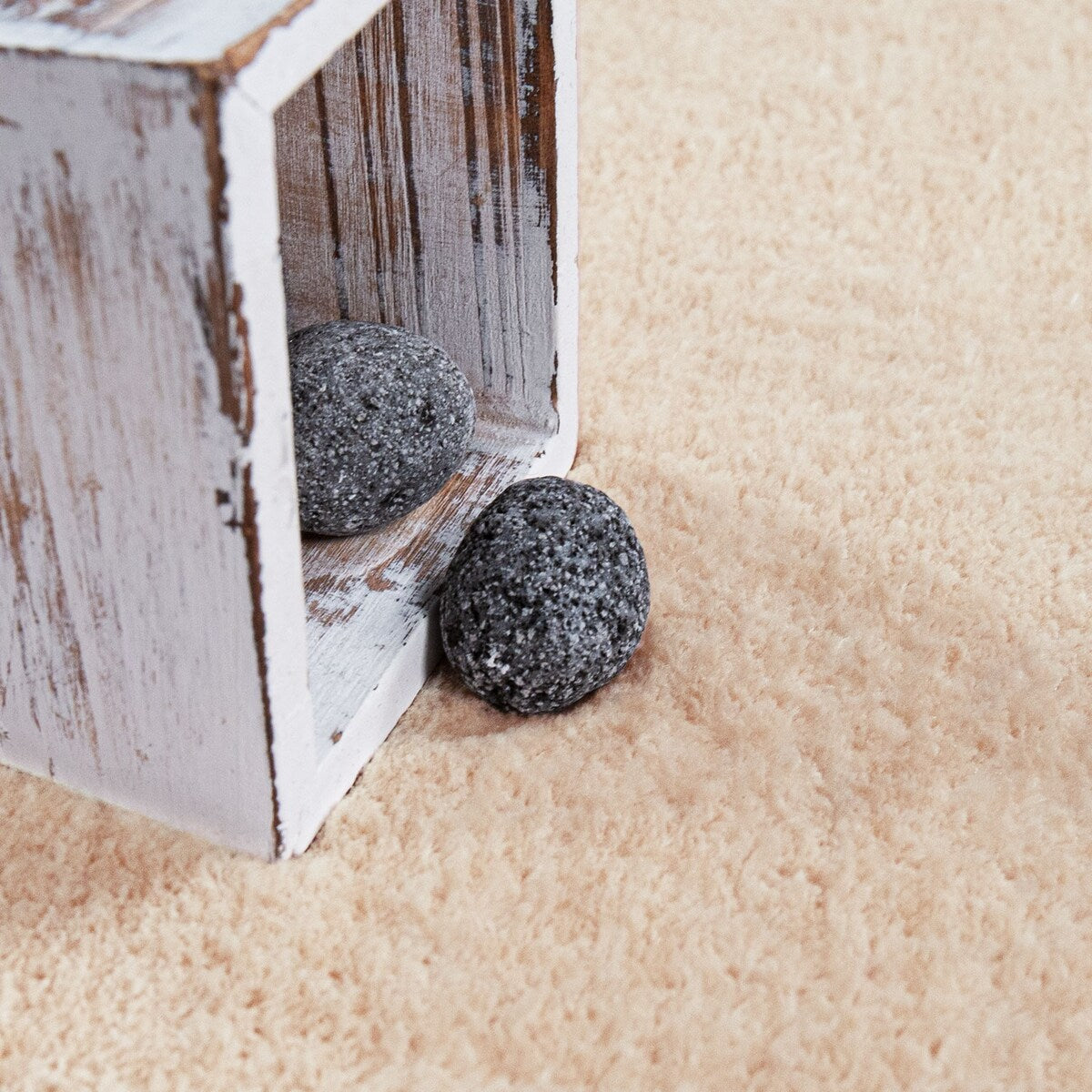 Tappeto morbido lavabile con retro antiscivolo in tinta unita