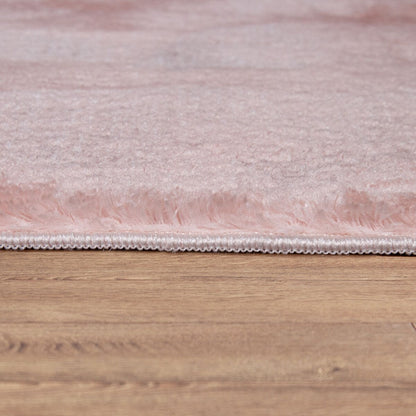 Tappeto morbido lavabile con retro antiscivolo in tinta unita