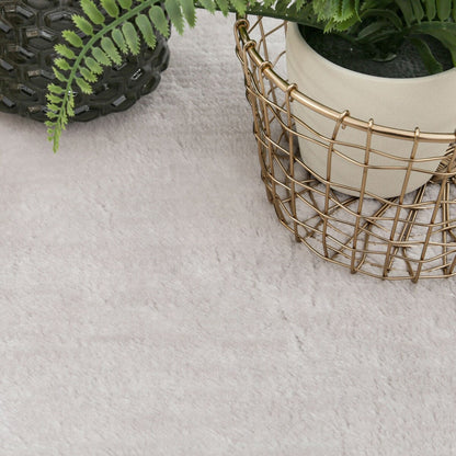 Tappeto morbido lavabile con retro antiscivolo in tinta unita