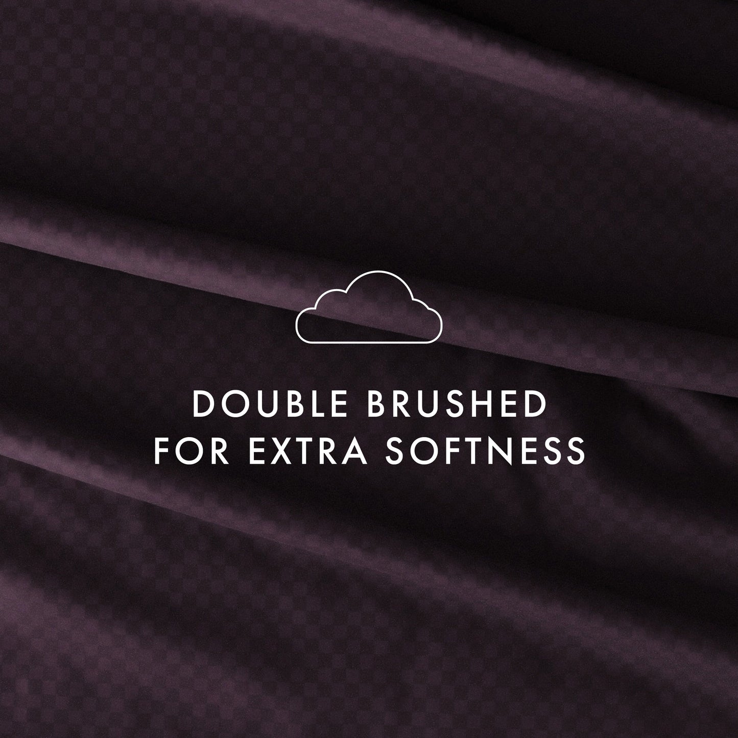 Set di lenzuola con tasca profonda Soft Essentials Double Brushed Embossed Checkered 4 pezzi