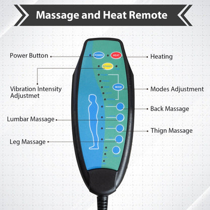 Poltrona reclinabile manuale con rivestimento in tessuto morbido, massaggiante e calore