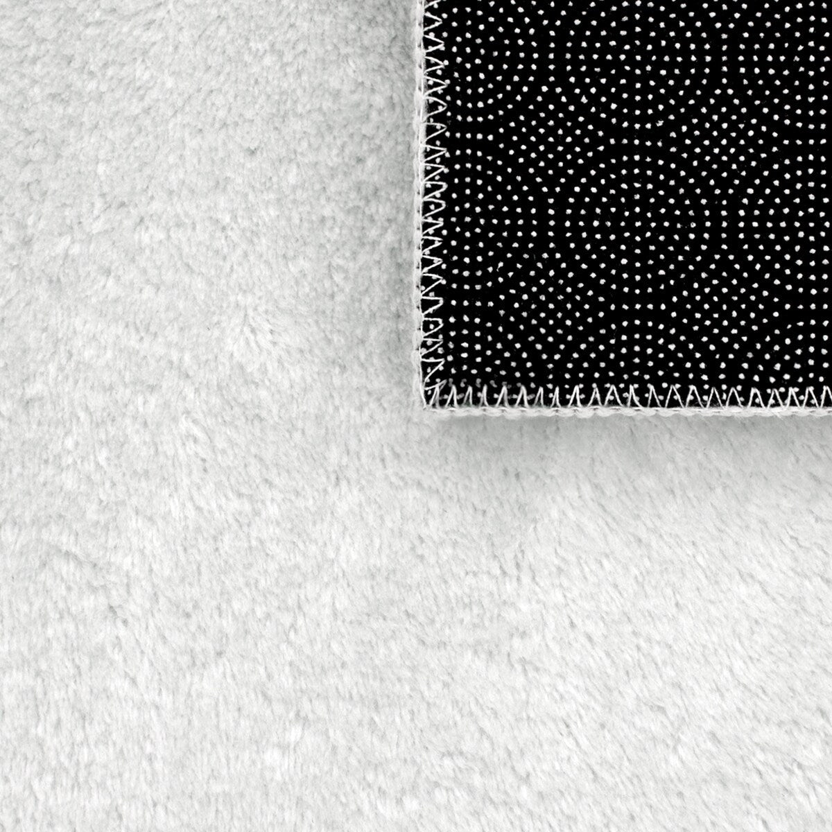 Tappeto morbido lavabile con retro antiscivolo in tinta unita