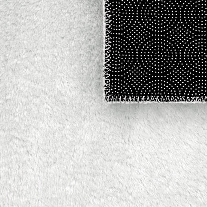 Tappeto morbido lavabile con retro antiscivolo in tinta unita