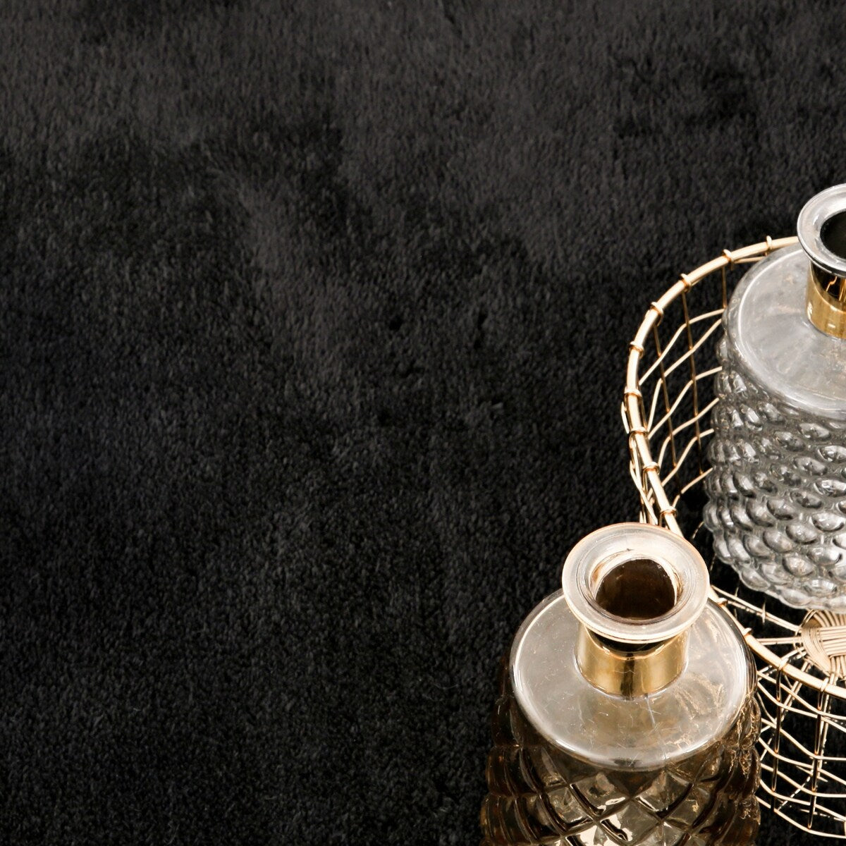 Tappeto morbido lavabile con retro antiscivolo in tinta unita