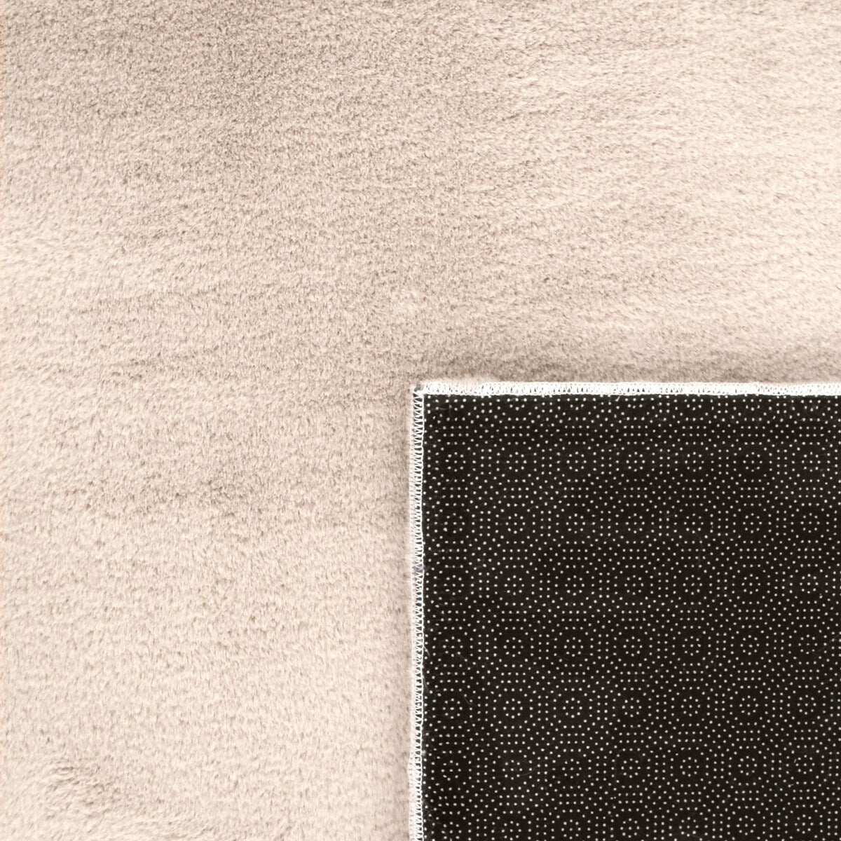 Tappeto morbido lavabile con retro antiscivolo in tinta unita