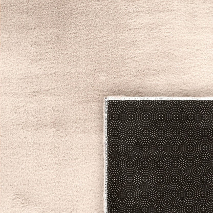 Tappeto morbido lavabile con retro antiscivolo in tinta unita