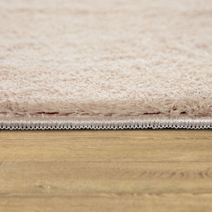 Tappeto morbido lavabile con retro antiscivolo in tinta unita