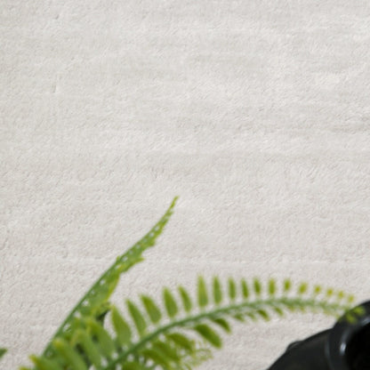 Tappeto morbido lavabile con retro antiscivolo in tinta unita