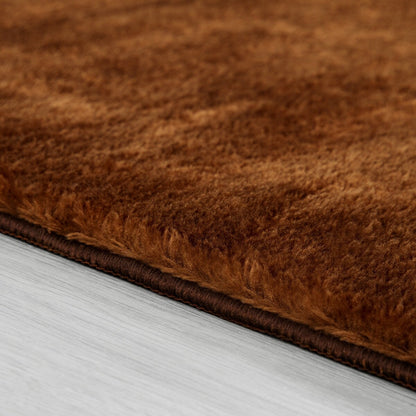 Tappeto morbido lavabile con retro antiscivolo in tinta unita