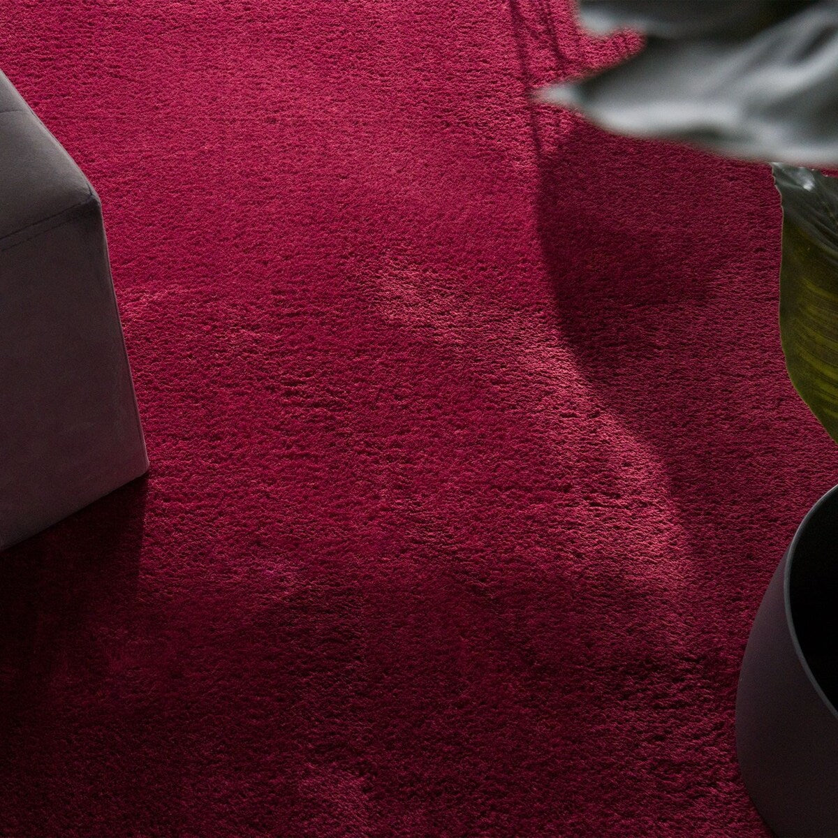 Tappeto morbido lavabile con retro antiscivolo in tinta unita