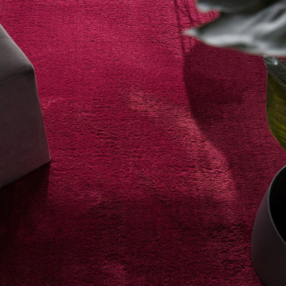 Tappeto morbido lavabile con retro antiscivolo in tinta unita