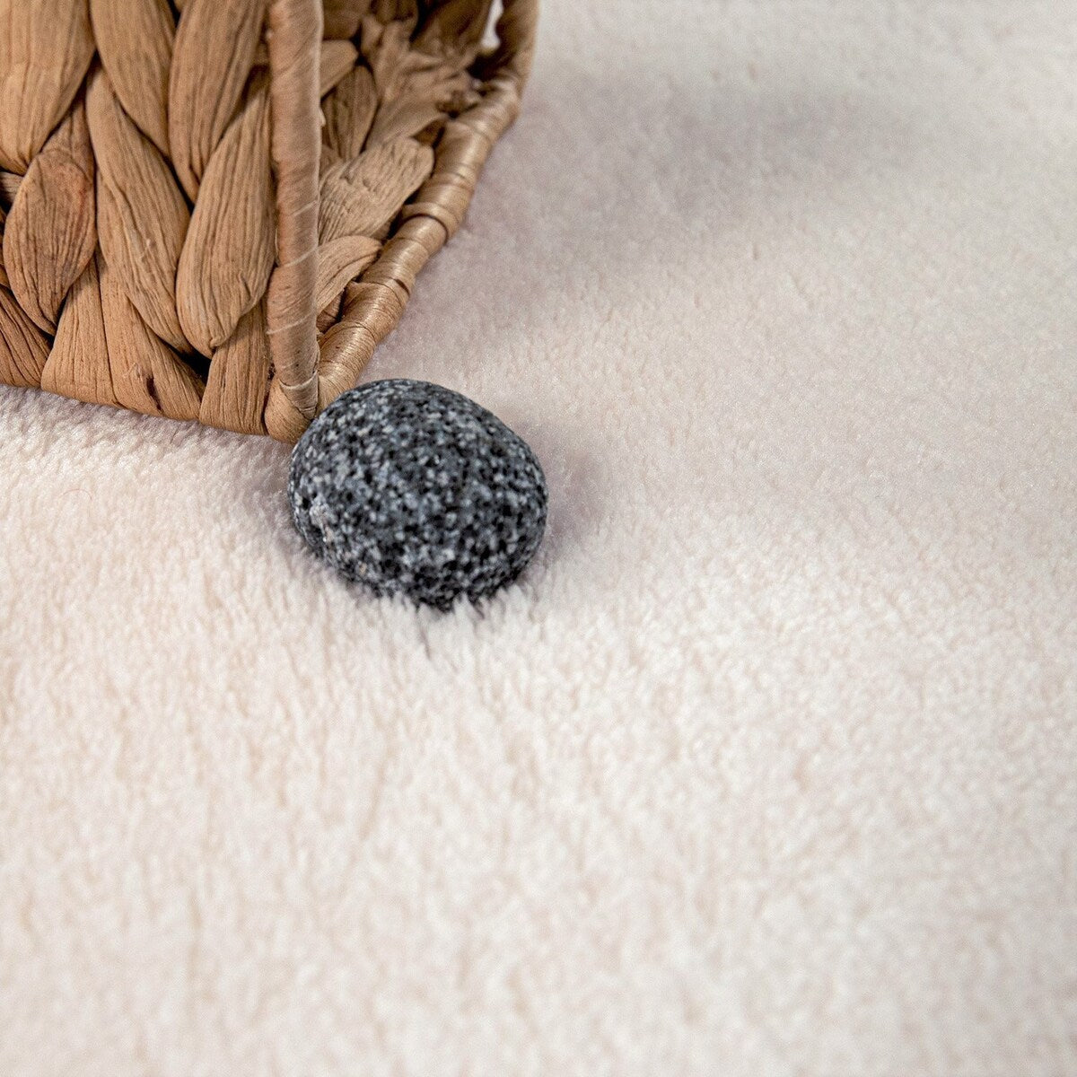 Tappeto morbido lavabile con retro antiscivolo in tinta unita