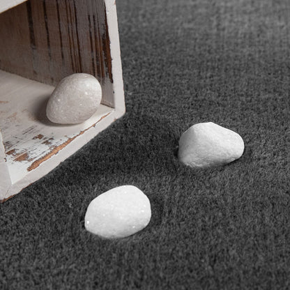 Tappeto morbido lavabile con retro antiscivolo in tinta unita