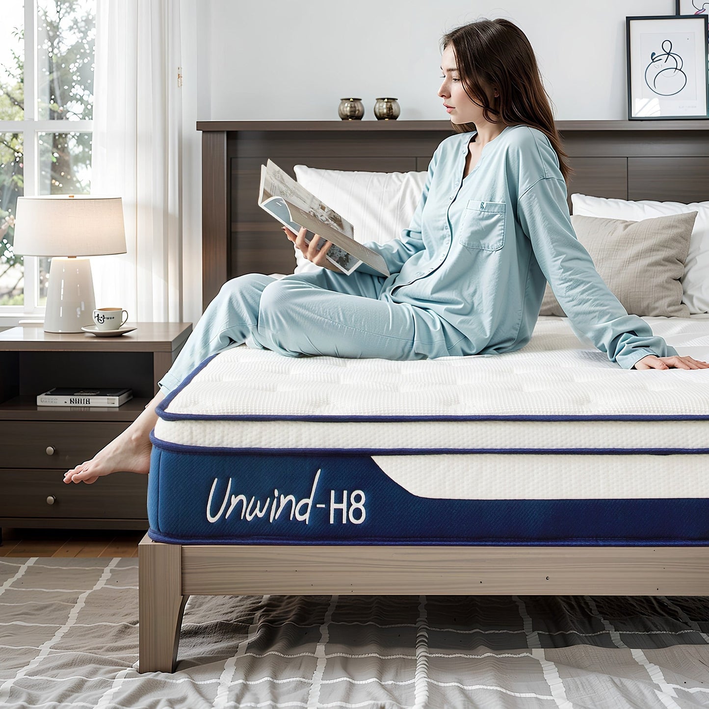 Materasso ibrido SogesSleep da 12 pollici in una scatola con memory foam