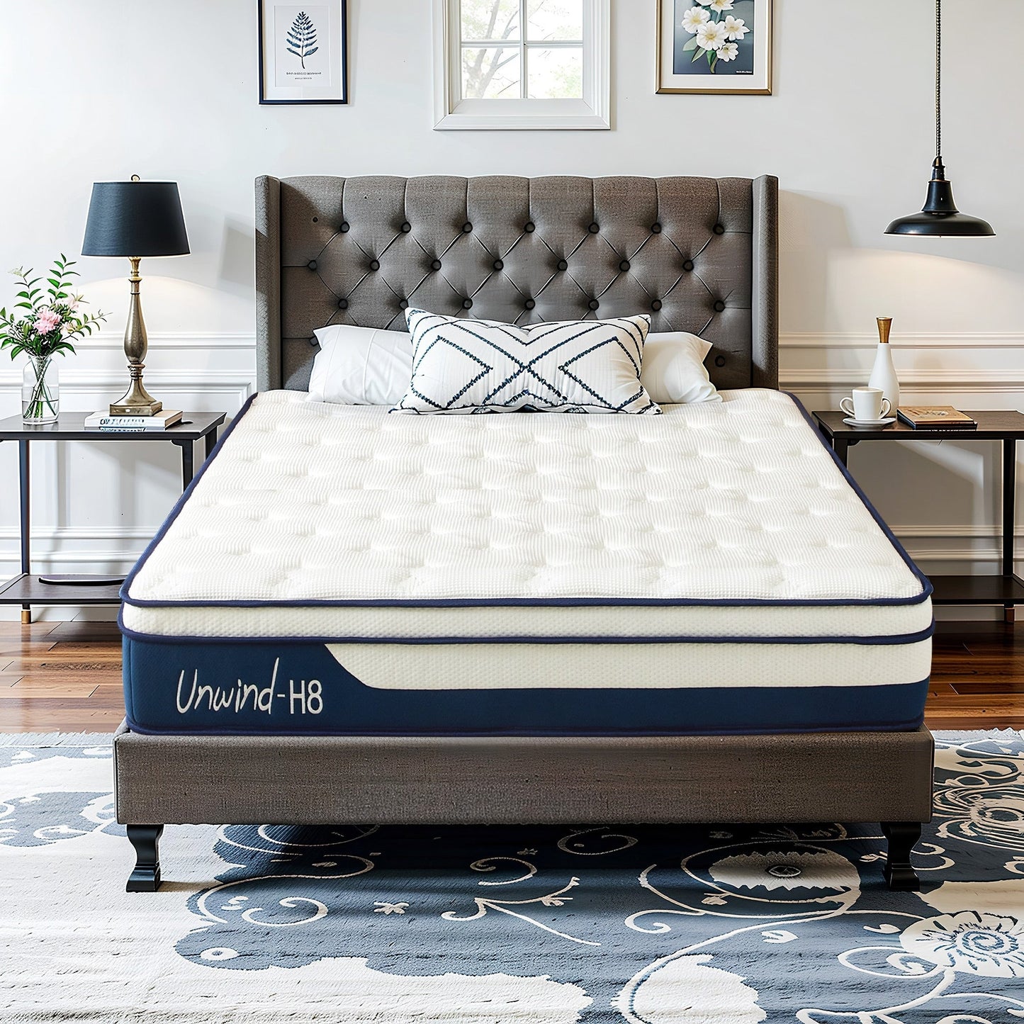 Materasso ibrido SogesSleep da 12 pollici in una scatola con memory foam