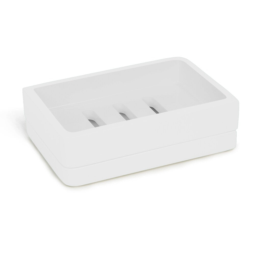 Collezione di accessori da bagno in lacca bianca solida