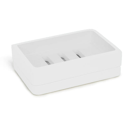 Collezione di accessori da bagno in lacca bianca solida