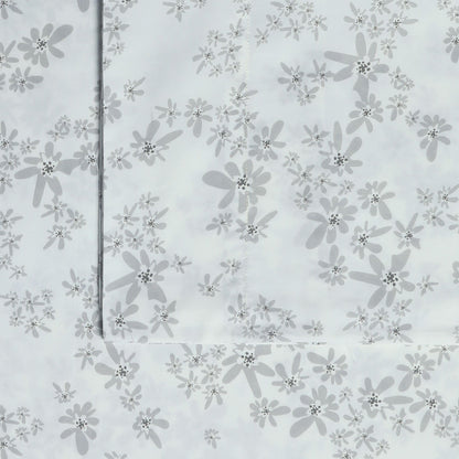 Set di lenzuola con tasche extra profonde in percalle di cotone a 300 fili, tinta unita o stampato