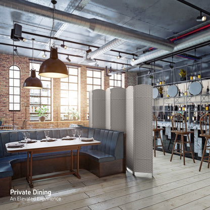 Divisorio per ambienti Sorbus a 6 pannelli, divisorio per la privacy alto, divisorio pieghevole extra largo con doppia cerniera, tessuto a mano, da parete - 6 piedi