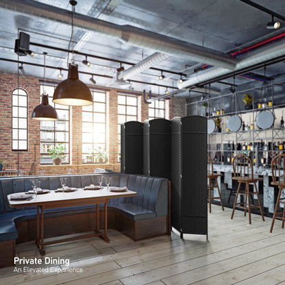 Divisorio per ambienti Sorbus a 6 pannelli, divisorio per la privacy alto, divisorio pieghevole extra largo con doppia cerniera, tessuto a mano, da parete - 6 piedi