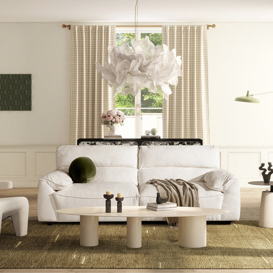 Divano componibile Sorrento 90.5 in ciniglia, 2 pezzi