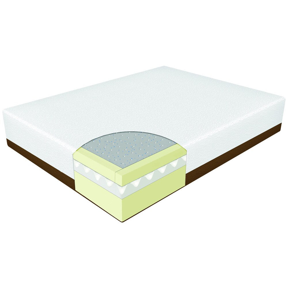 Materasso in memory foam gel Spa Supreme da 10 pollici di dimensioni standard
